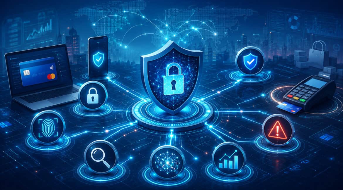 API fraud prevention and secure payment protection illustration