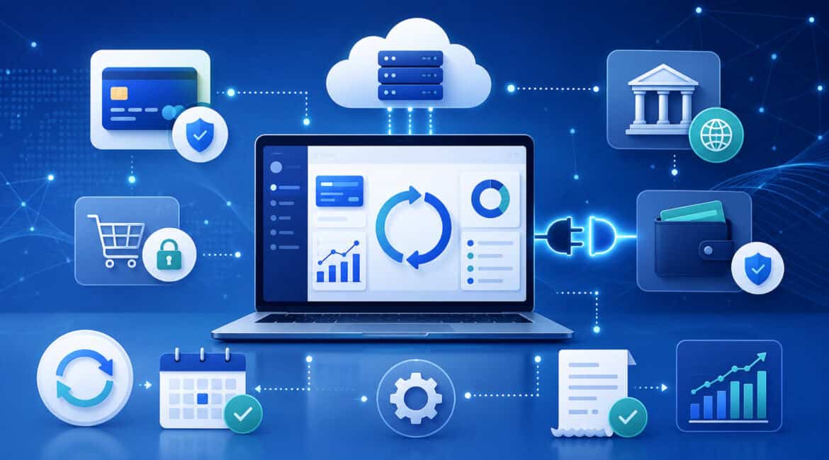 Subscription billing API integration with recurring payments and cloud automation