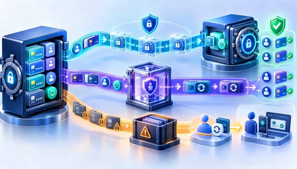 Migrate saved cards to new gateway using vault-to-vault transfer, secure re-tokenization, or customer payment method updates